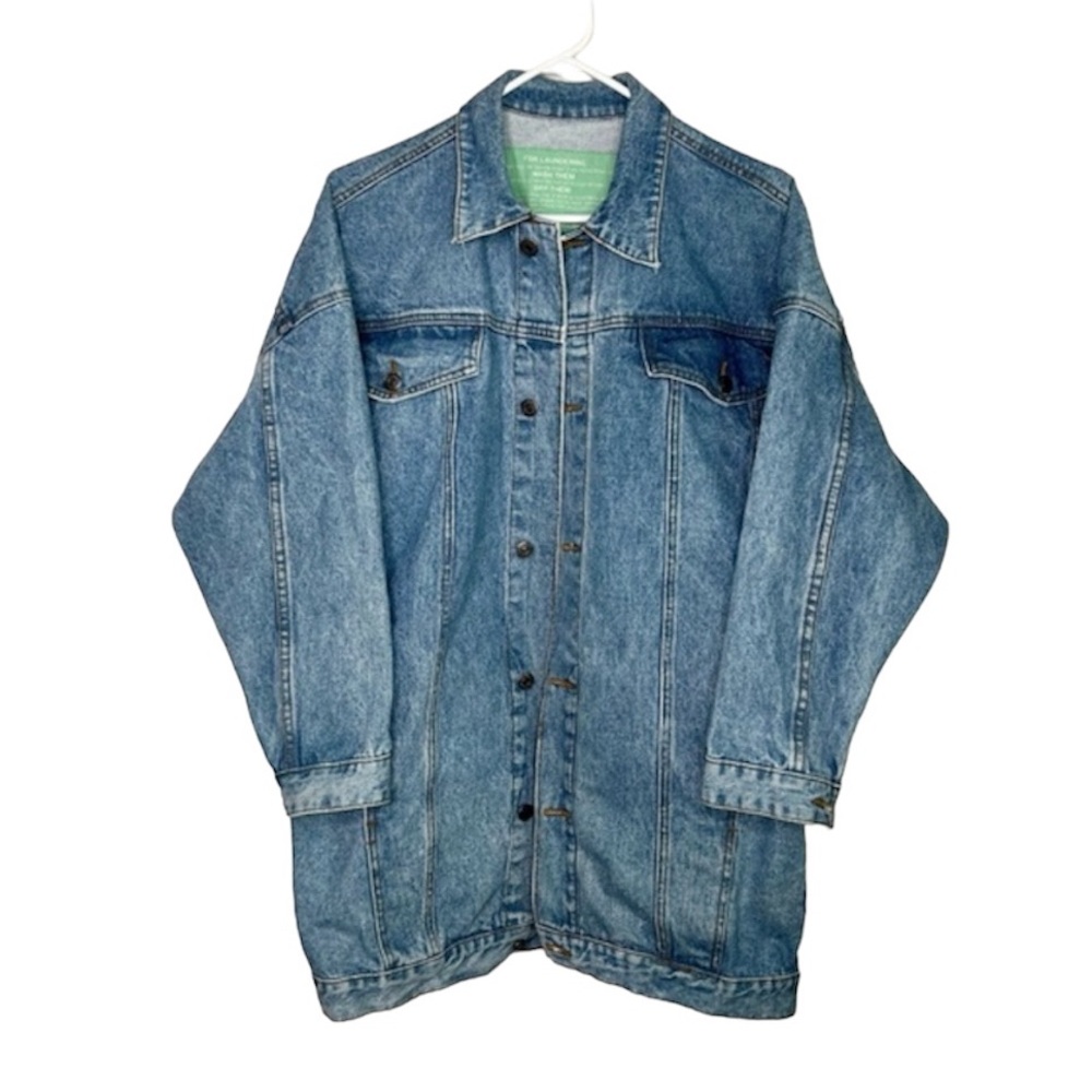 JORDACHE Vintage Mens 100% Cotton Denim Oversized Jacket size Medium
